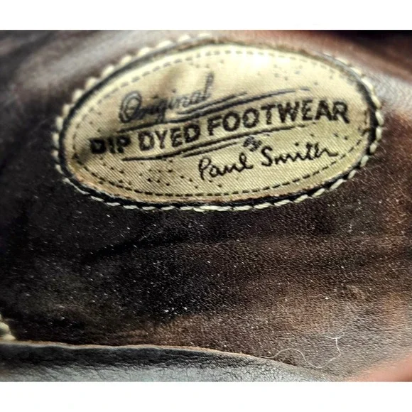 Paul Smith Wingtip Oxford Dress Shoes Men's 9 Brown Leather Hand Crafted‎ Italy